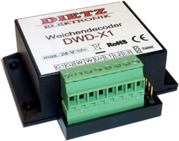 Dietz,  DWD X1 Weichen- und Signaldecoder im Gehäuse